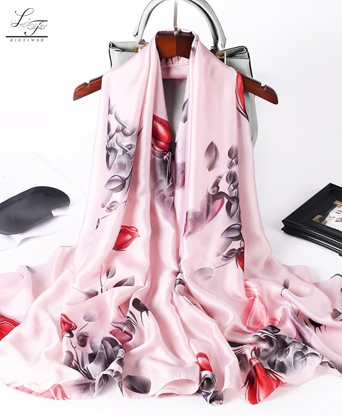 Hioyiwse Shawl Scarf For Women Lightweight Scarves Floral Pattern Formal Evening Dressesformal Shawl Summer Wraps