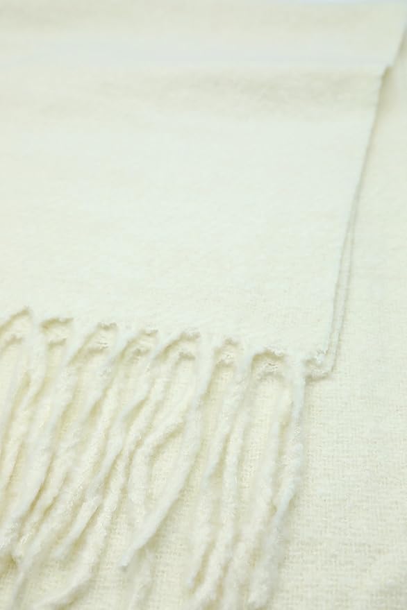 Achillea Warm Cashmere-Feel Winter Scarf – Thick Pashmina Shawl Wrap for Cold Weather