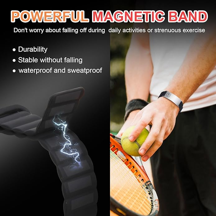 Comfortable Medical ID Bracelet for Men & Women - Custom Engraved Silicone Strap Comfort Fit Medical Alert Bracelets for Sports,Adjustable Waterproof Customizable Wristband for Diabetic