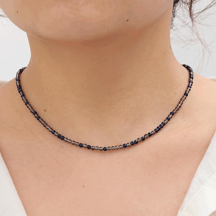 JSJOY Tiny Crystal Beaded Choker Necklaces for Women Colorful Beaded Necklace Dainty Choker Necklaces Simple Boho Jewelry Gifts for Teens Handmade Bead Necklaces Gifts