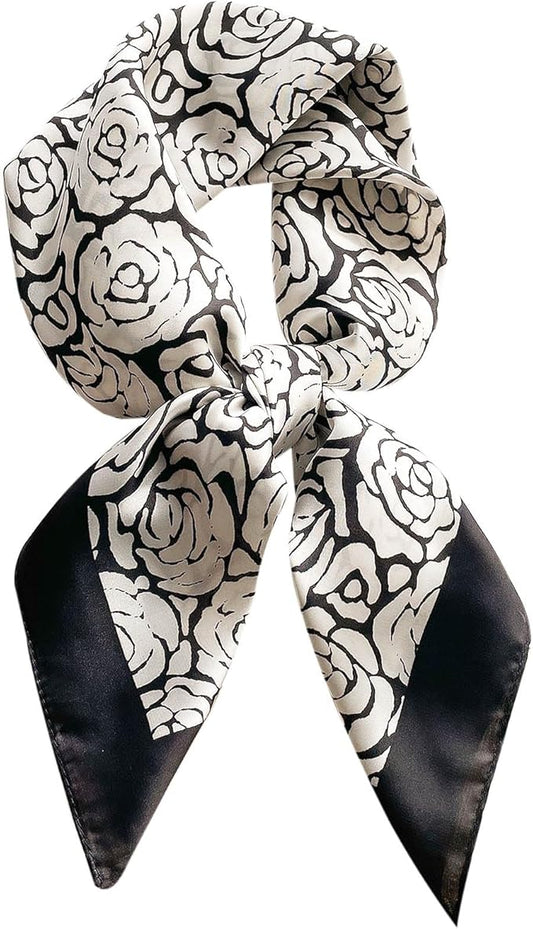 Hioyiwse Satin Bandanas Head Scarf For Women Hair Scarves Accessories Lightweight Fashion Wrap Neck Silk Sleeping Headscarf