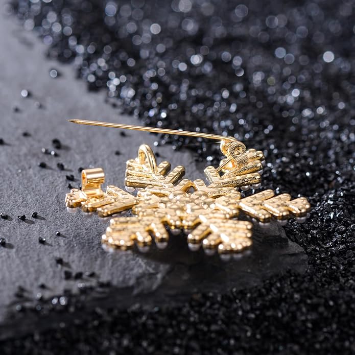 Soumimi Rhinestone Brooch Pin Crystal Brooches for Women Lapel Pin Dress Accessories Birthday Christmas Gift for Wife Mom