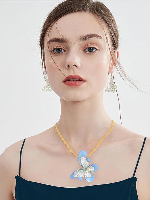 Vintage Chunky Statement Jewelry Set Retro Leaf Floral Geometric Bohemian Boho Bib Necklace Earring Set Fashion Costume Jewelry for Women Girls Wedding Party Prom Unique Gift