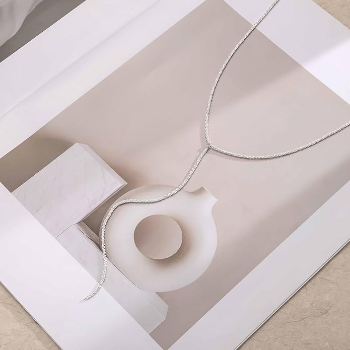 Gold and Silver Plated Layered Long Necklace for Women, Statement Y Body Chain, Sexy Dangle Drop Beach Boho Bolo Cleavage Necklace for Vacation or Prom