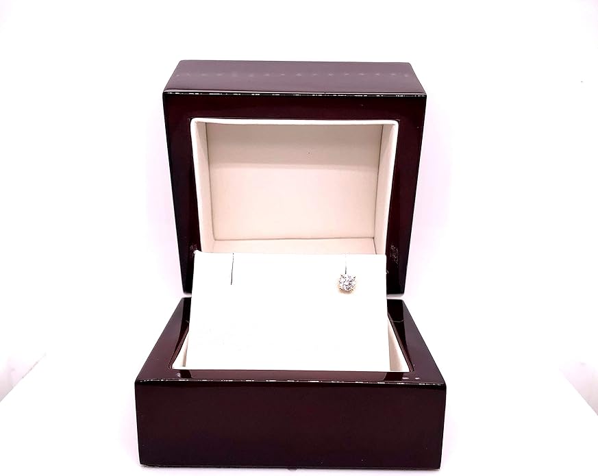 1/8 to 1 Carat Diamond Round Single Stud Earring in 14k White or Yellow Gold (H-I, I1-I2, cttw) 4-Prong Basket with Screw Back by Diamond Wish