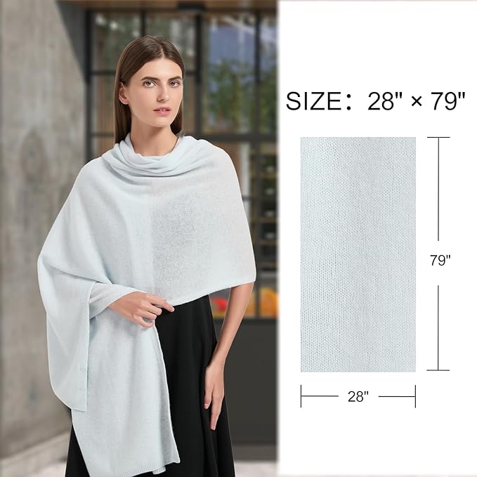 Erdenech Luxury Cashmere Wool Blend Wrap for Women, All-Season Travel Wrap Shawl, Extra Large Blanket Shawl Scarf Pashmina