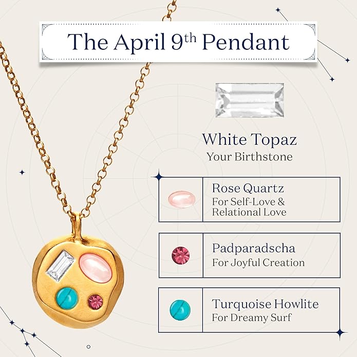 Birthdate 14k Gold Necklace for Women - 16-20in Adjustable 14 Karat Gold Chain with Lobster Clasp - Cadenas de Oro 14k Puro Para Mujer, Ladies Jewelry Birthstone