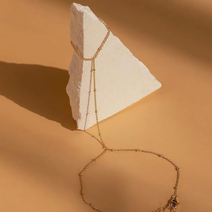Gold Bracelets for Women Non Tainish,Dainty Bracelets Stack for Women Trendy, Gold Plated Cuff Bracelets Stack With Beaded Cuban Paperclip Snake Rope Bangle Hand Chain Jewelry Gifts for Women