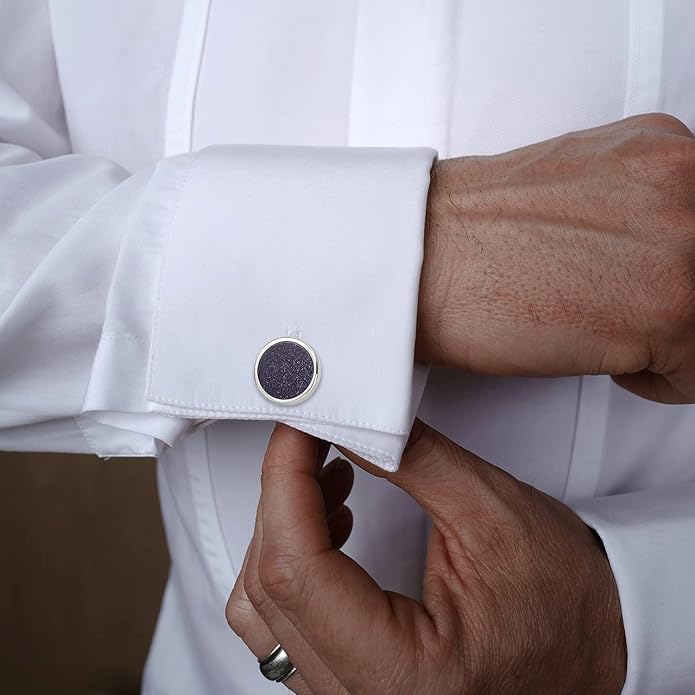 HAWSON Fashion Mother-of-Pearl Tuxedo Shirt Button and Cufflink Set, Specially Designed for Wedding Business