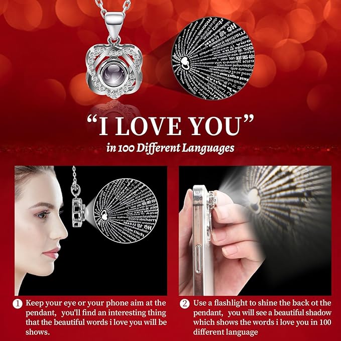 Preserved Purple Real Rose-Eternal Flowers Rose Birthday Gifts for Her Mom Wife Girlfriend Grandma on Valentines Mothers Day Christmas Anniversary Romantic with Heart I Love You Necklace-Purple