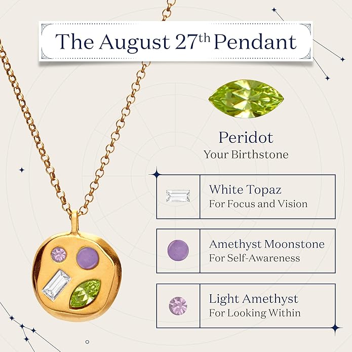 Birthdate 14k Gold Necklace for Women - 16-20in Adjustable 14 Karat Gold Chain with Lobster Clasp - Cadenas de Oro 14k Puro Para Mujer, Ladies Jewelry Birthstone