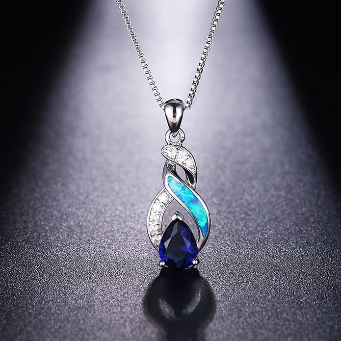 Hermosa Jewelry Sets Australian Created Opal Necklace Earrings Mother's Day Gifts Jewelry for Mom