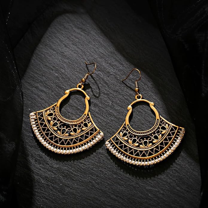 Silver/Gold Boho Dangle Statement Earrings for Women Trendy,Handmade Vintage Dainty Cute Long Drop Summer Earrings,fashion Accessories Jewelry Gifts