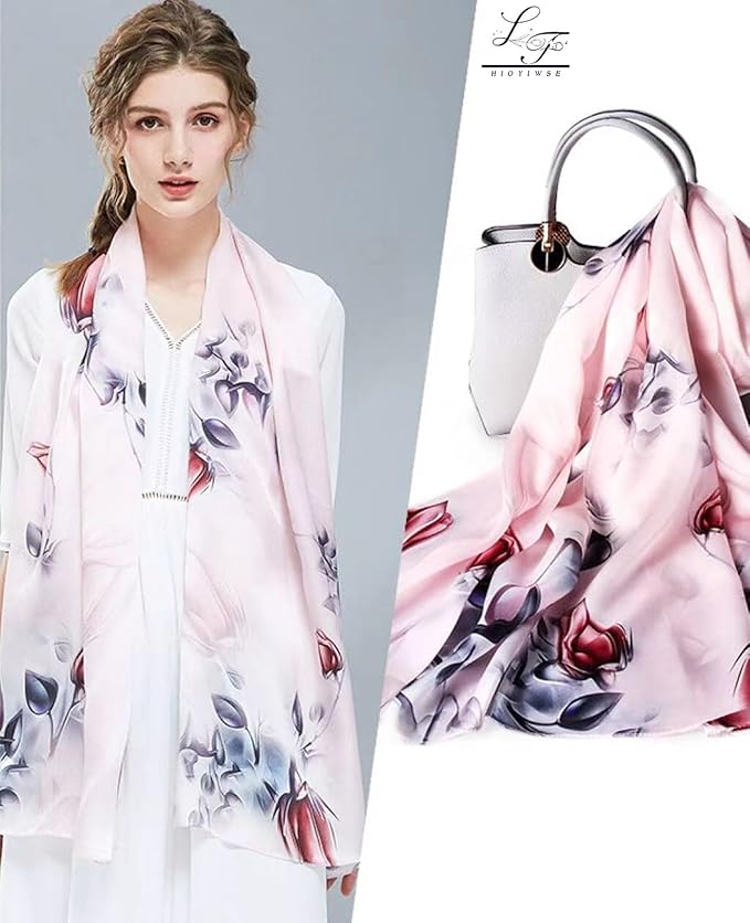 Hioyiwse Shawl Scarf For Women Lightweight Scarves Floral Pattern Formal Evening Dressesformal Shawl Summer Wraps