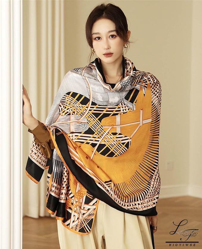 Hioyiwse Shawl Scarf For Women Lightweight Scarves Floral Pattern Formal Evening Dressesformal Shawl Summer Wraps