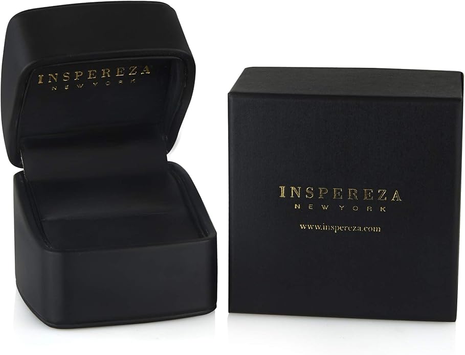 Inspereza 1/10 Carat 10kt Gold Round Diamond Petite Wedding Anniversary Stackable Band. (H-I Color, I2-I3 Clarity)