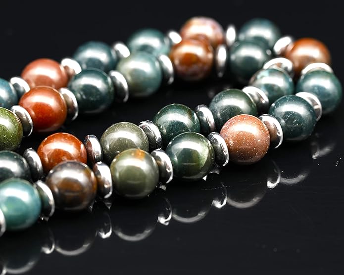Natural Carnelian Agate Silver Pendant, Genuine Black Onyx Beaded Necklace, Gemstone Strong Necklace, 18x13 Cabachon, Fashion Dainty Jewelry, Healing Crystal Chakra Necklace, Minimalist Necklace