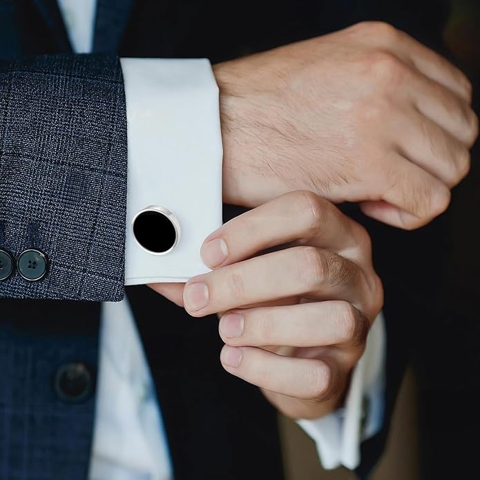 GWD 2 Pairs Cufflinks For Men Classic Groom Cuff links Mens Shirt Business Wedding Gifts