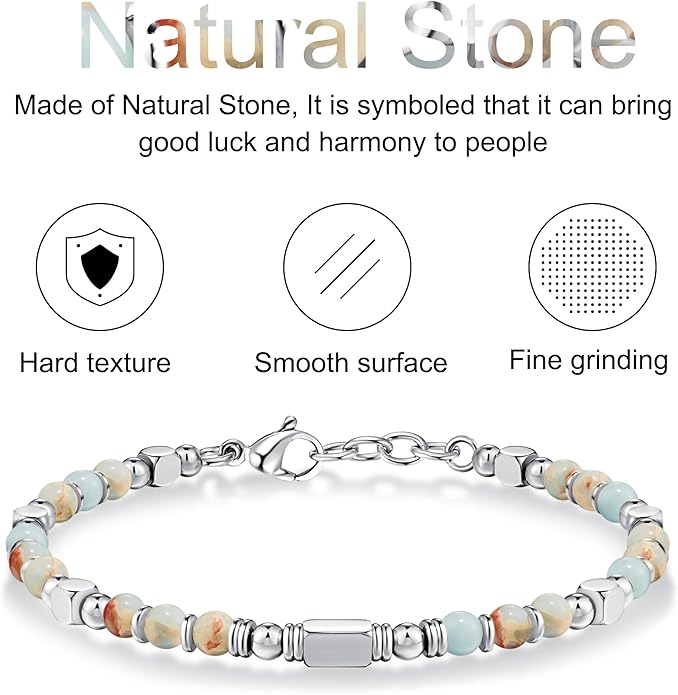 Beaded Bracelets for Women - Silver and Gold Boho Bracelets, Trendy Jewelry Gifts for Lover, Mom, Friends