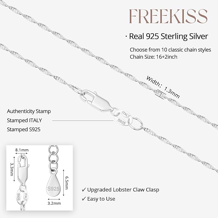 Freekiss Herringbone Necklace for Women,Dainty Gold Necklace,14k Gold Plated Snake,Gold Chain Choker Necklaces,Simple Gold Layered Necklaces,Gold Jewelry Gift for Women