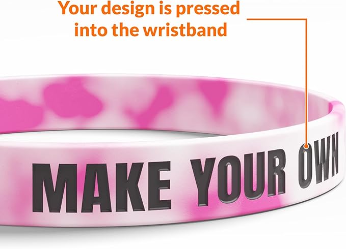 Classic Wristbands | Fully Customizable | Great For Events, Fundraisers & Promotions | 1/2" Wide | 100% Silicone | Available In Bulk