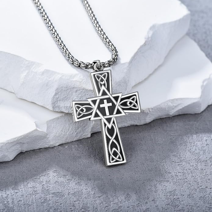 Taioiat Baseball Necklace for Men 925 Sterling Silver Sports Necklace Baseball Cross Necklace Jewelry Gifts for Women Men