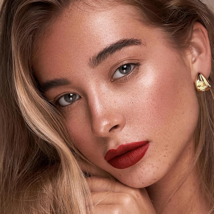 14K Gold Plated Hoop Earring Small Square Huggies Hoops For Women, Minimalist Cute Earrings for Women Girls Gift, gold silver rose gold black and CZ