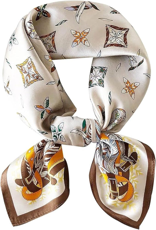 Hioyiwse Satin Bandanas Head Scarf For Women Hair Scarves Accessories Lightweight Fashion Wrap Neck Silk Sleeping Headscarf