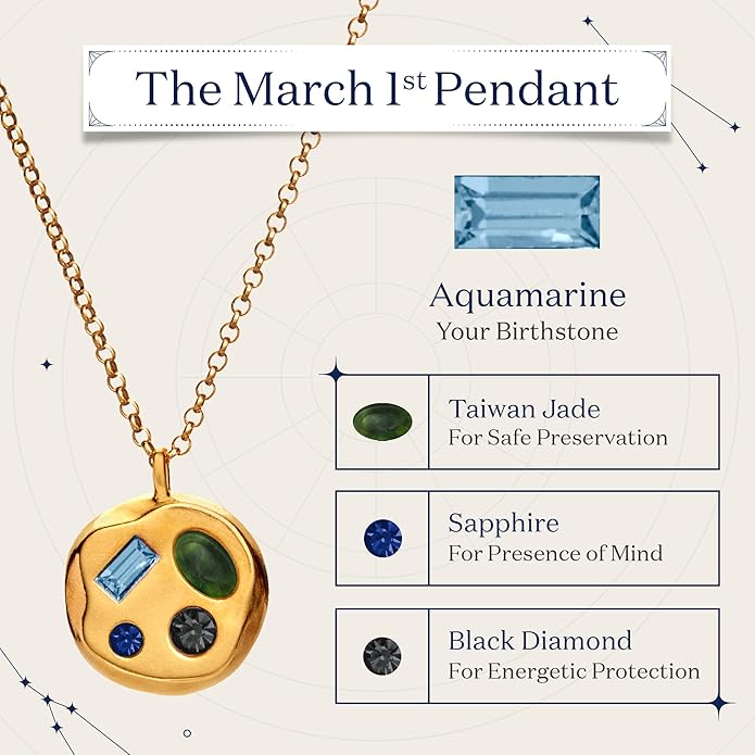 Birthdate 14k Gold Necklace for Women - 16-20in Adjustable 14 Karat Gold Chain with Lobster Clasp - Cadenas de Oro 14k Puro Para Mujer, Ladies Jewelry Birthstone
