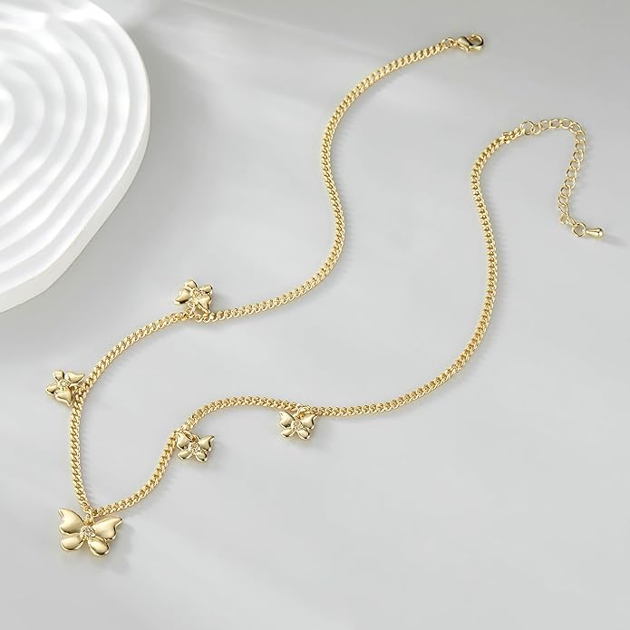 Mytys Coin Pendant Necklace for Women 18K Gold and Silver Intertwined Crossover Pendant Two Tone Necklaces Christmas Jewelry Gift