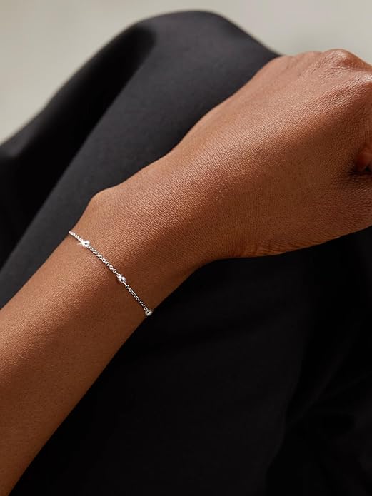 Moodear Stackable Bracelets for Men - Dainty 925 Sterling Silver/14K Gold Plated Cuff Snake Box Cuban Link Chain Bangle Bracelet Set Mens Jewelry