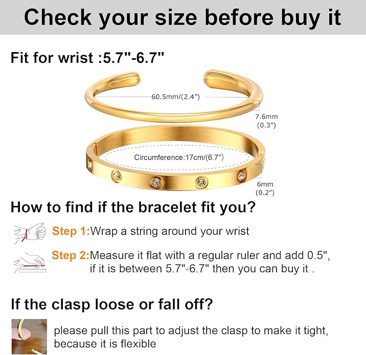MPRAINBOW Gold Bracelets for Women, 2Pcs 18K Gold Plated Cubic Zirconia Bangle Crystal Friendship Bracelet Jewelry,Wedding Party Christmas Birthday Gifts for Her Girlfriend Sister Daughter