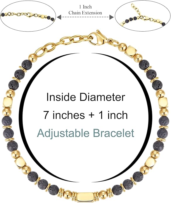 Beaded Bracelets for Women - Silver and Gold Boho Bracelets, Trendy Jewelry Gifts for Lover, Mom, Friends
