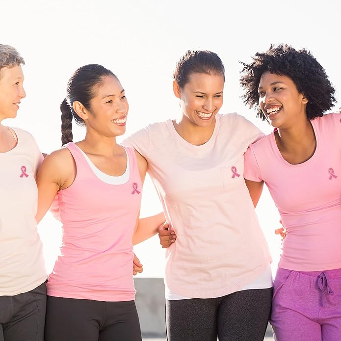 Breast Cancer Awareness Accessories, Breast Cancer Awareness Pins, Breast Cancer Pink Ribbon Metal Lapel Pins Official Hope Ribbon Enamel Brooch Bulk for Survivor Charity Event Marathon Supply