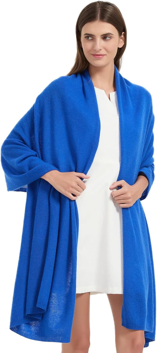 Erdenech Luxury Cashmere Wool Blend Wrap for Women, All-Season Travel Wrap Shawl, Extra Large Blanket Shawl Scarf Pashmina