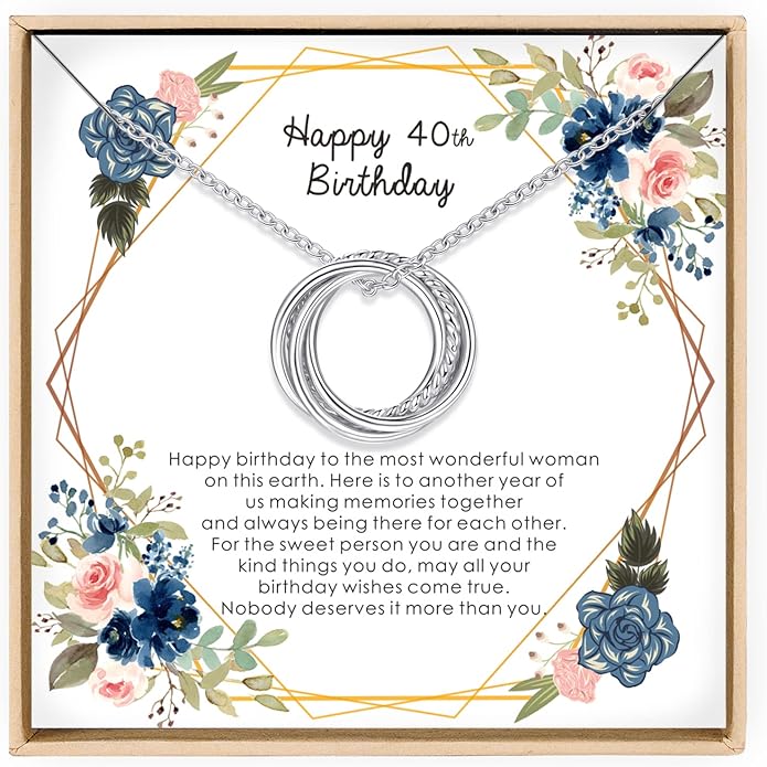 Birthday Gifts for Women Sterling Silver 30th 40th 50th 60th 70th 80th 90th Birthday Necklace For Her 3 4 5 6 7 8 9 Decade Jewelry 30 40 50 60 70 80 90 Years Old