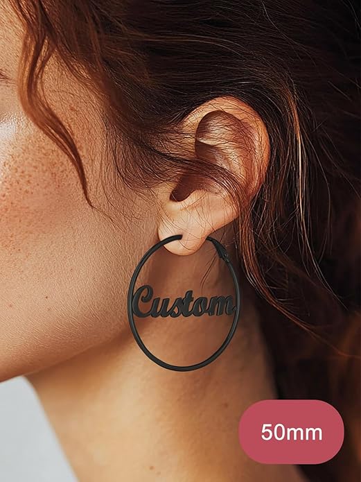 FOCALOOK 14K Gold Plated Lightweight Large Hoops| 2mm Thin Hoop Earrings for Women 30/40/50/70/100mm
