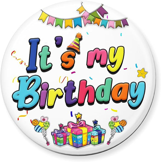 DAYANEY Enamel Pins for Backpacks, Happy Birthday Pin for Girls Boys Women men, Ello Worm Anime Pins, Its My Birthday Pin Brooch Button, Live Laugh Toaster Bath Vintage Badge for Women