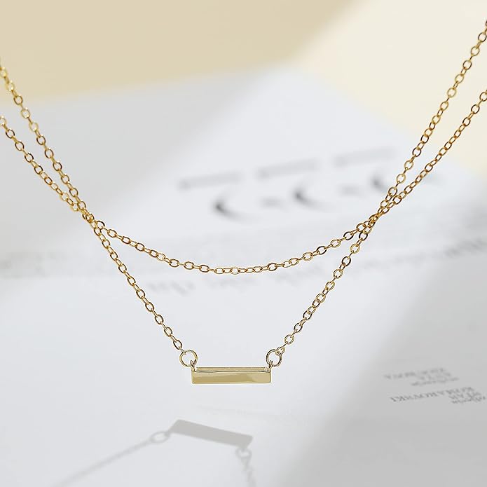 Collner 14K Gold Heart Pendant Necklace for Women Dainty Star Necklace Tiny Evil Eye Choker Necklace Boho Crescent Moon Necklace Minimalist Jewelry