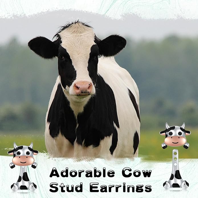 Animal Jacket Earrings for Womens 925 Sterling Silver Axolotl Pug Cat Goat Earrings Cute 3D Earrings Jacket Hypoallergenic