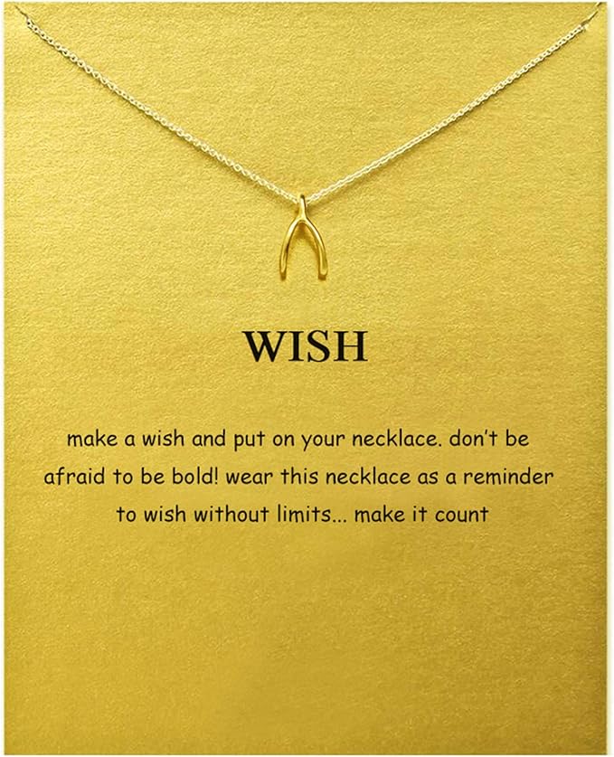 Hundred River Friendship Anchor Compass Necklace Good Luck Elephant Pendant Chain Necklace with Message Card