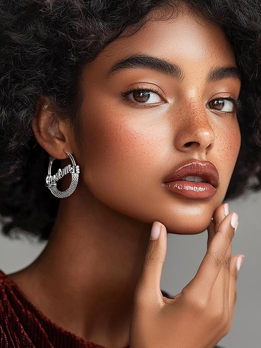 PROSTEEL 30/40/60/80/100mm Chunky Hoop Earrings For Women Gold Plated/Black Stainless Steel Hoops Earrings Statement Jewelry