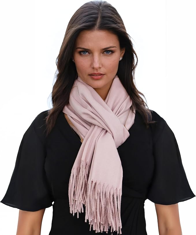 Ocomfly 100% Pashmina Scarf for Women - Premium Womens Scarves - Gift Boxed - Shawls or Wraps - Ultra Soft and Warm