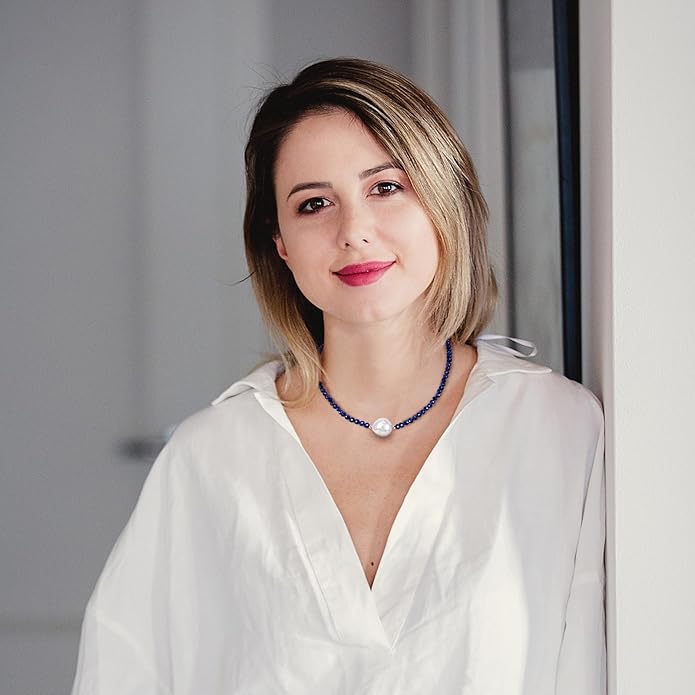 Beaded Necklace Pearl Necklaces for Women Single Pearl Necklace 11-12mm Freshwater Pearl Necklace Trendy Jewelry Gift Birthstone Bead Necklaces Pearl Choker Adjustable Chain