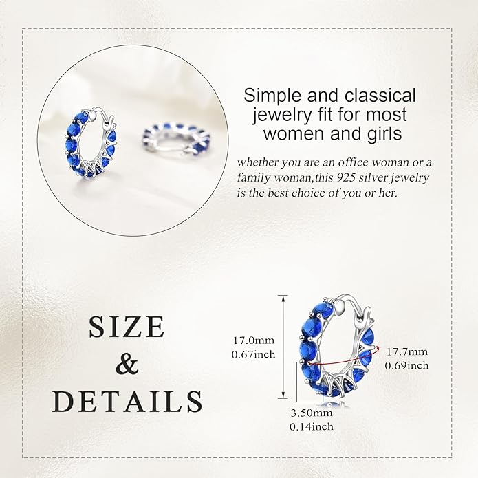 Sterling Silver Hoop Earrings Small Hoop Sun/Leaf/Triangle Huggie Earrings for Women Hypoallergenic