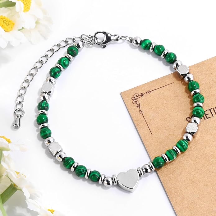 VIBILIA Cross Beaded Bracelets for Women, Inspirational Natural Heart Religious Bracelets for Women, Birthday Christian Gifts for Women on Thanksgiving Christmas Gifts