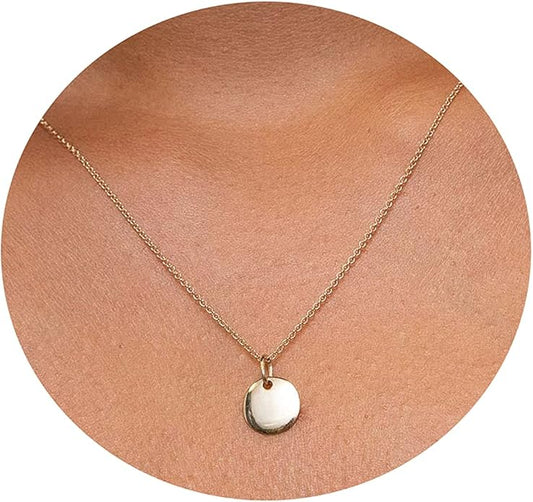 Collner 14K Gold Heart Pendant Necklace for Women Dainty Star Necklace Tiny Evil Eye Choker Necklace Boho Crescent Moon Necklace Minimalist Jewelry