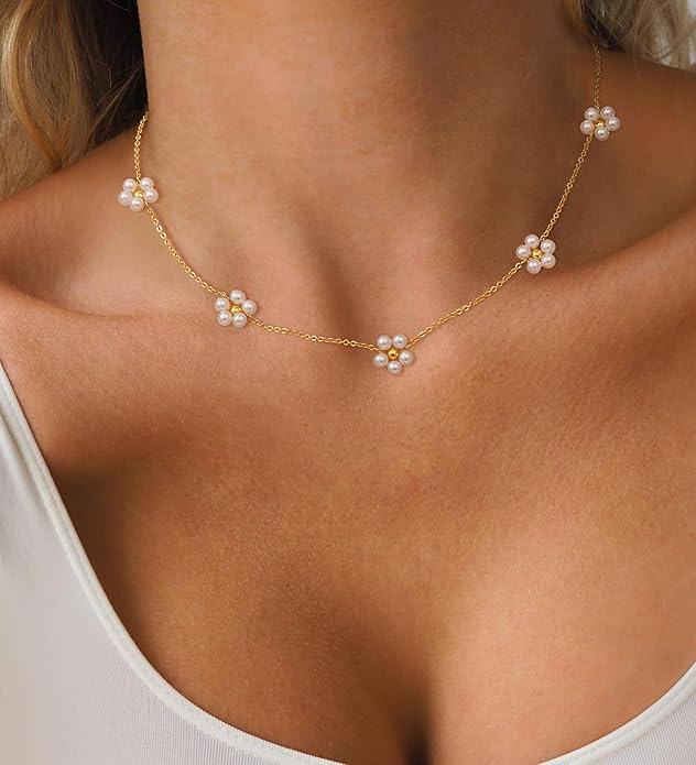 CHESKY Gold Necklace for Women-14K Gold Plated/Sterling Silver Plated Snake Chain Necklace Dainty Simple Chunky Herringbone Necklace Choker Necklaces Jewelry for Women