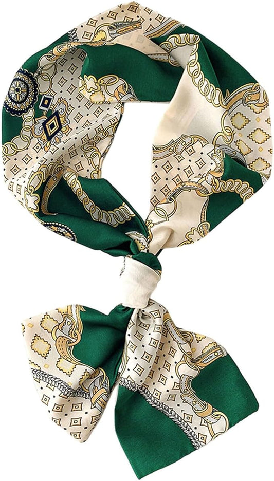 Dailyacc Hair Scarf for Women Fashion Silky Satin Headscarf Wrap Breathable Lightweight Neck Scarves For Handbag