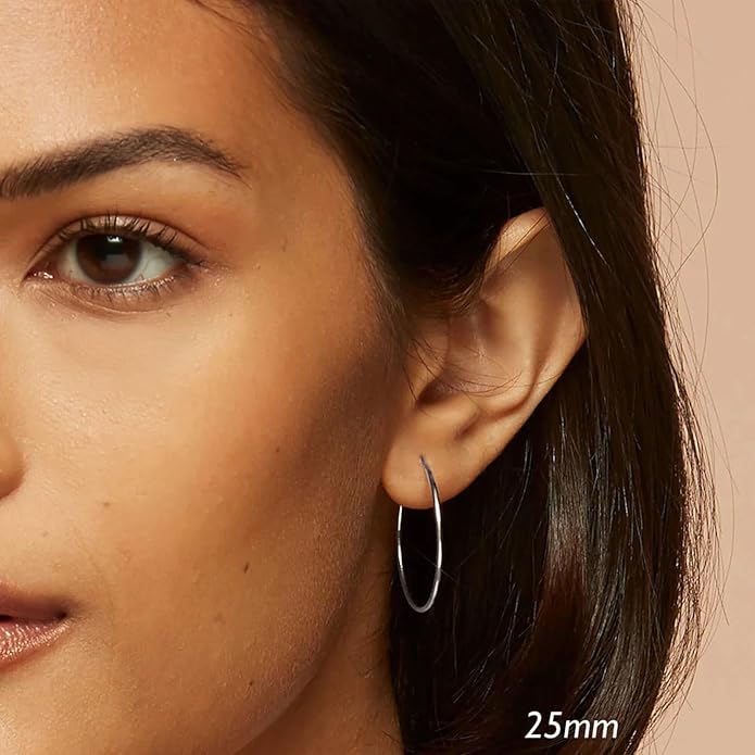 24 Pairs Chunky Gold Hoop Earrings Set for Women, Hypoallergenic Fashion Statement Hoops Earrings Pack Assorted Small Big Twisted Hoop Jewelry for Gift